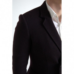 Blazer doppiopetto con ricamo logo viola - IT48 - M