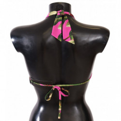 Costume da bagno bikini in nylon stampato rosa - IT2 - S