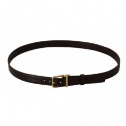 Cintura fibbia metallo dorato pelle marrone - 95 CM / 38 INCHES