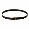 Cintura fibbia metallo dorato pelle marrone - 95 CM / 38 INCHES