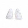 Sneaker Bianca In Pelle E Tessuto - EU46/US13