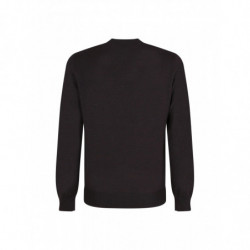 Maglione con dettagli logo in lana marrone - IT50 - L