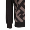 Maglione con dettagli logo in lana marrone - IT50 - L