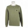Maglione in cotone verde - XXL