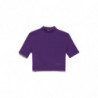 Top e maglietta in cotone viola - M