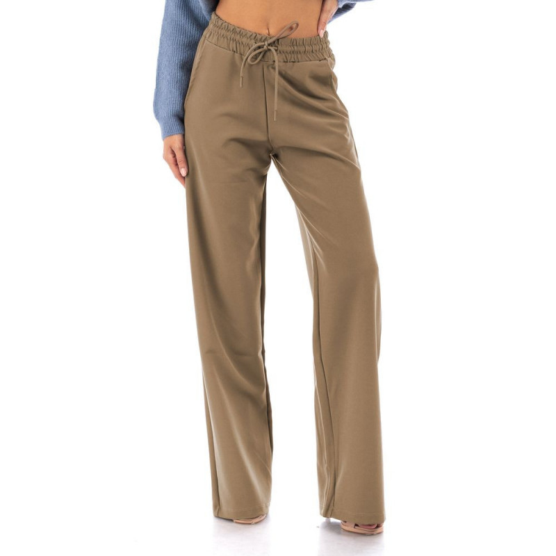 Jeans e pantaloni in poliestere marrone - M