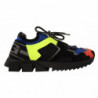 Scarpe sneakers stringate Sorrento tessuto scamosciato nero - EU42/US9