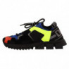 Scarpe sneakers stringate Sorrento tessuto scamosciato nero - EU42/US9