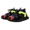 Scarpe sneakers stringate Sorrento tessuto scamosciato nero - EU42/US9