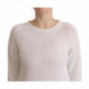 Maglione pullover girocollo bianco a maniche lunghe - IT40-S