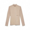 Maglione in cotone beige - M
