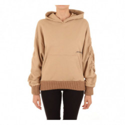 Maglione in cotone marrone - M
