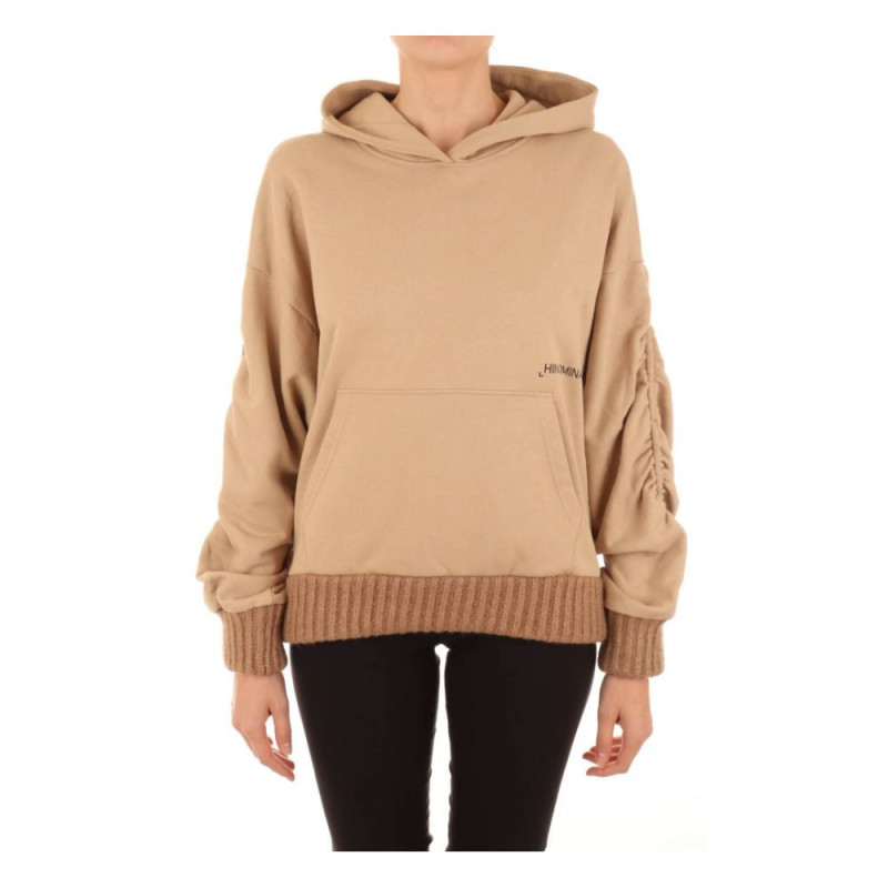 Maglione in cotone marrone - M