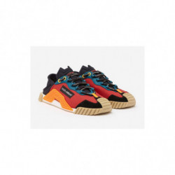 Sneaker In Pelle E Tessuto Multicolor - EU47/US14