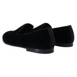 Mocassini slipon in velluto nero - EU42/US9
