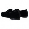 Mocassini slipon in velluto nero - EU42/US9