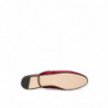 Pantofola Princetown in velluto rosso con logo allover - EU37/US6.5