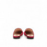 Pantofola Princetown in velluto rosso con logo allover - EU37/US6.5