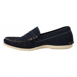 Mocassini mocassini bassi pelle scamosciata blu Scarpe casual da uo