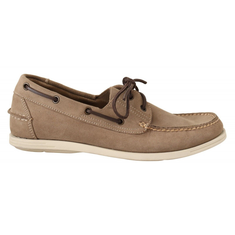Mocassini mocassini bassi pelle scamosciata beige Scarpe casual da