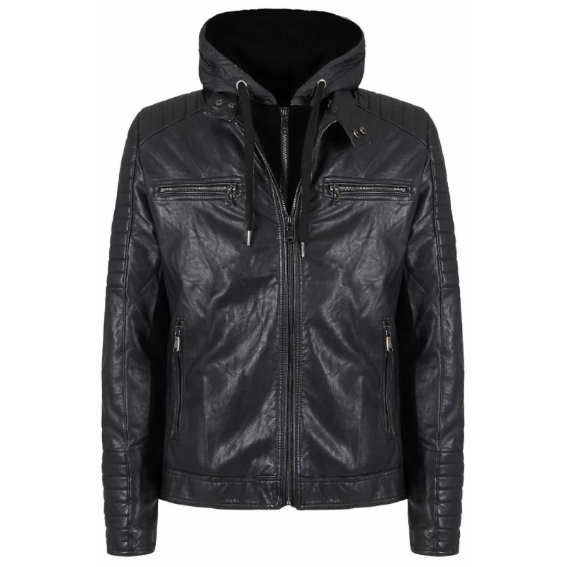 Giacca in polietilene nero - S