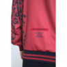 Giacca bomber poliestere leopardato rosso cerniera intera - IT50 - L