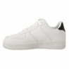 Scarpe casual da uomo sneakers stringate traforate pelle bianca - E