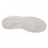 Scarpe casual da uomo sneakers stringate traforate pelle bianca - E