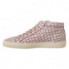 Scarpe da ginnastica casual lacci pelle bianca bordeaux - EU42/US9