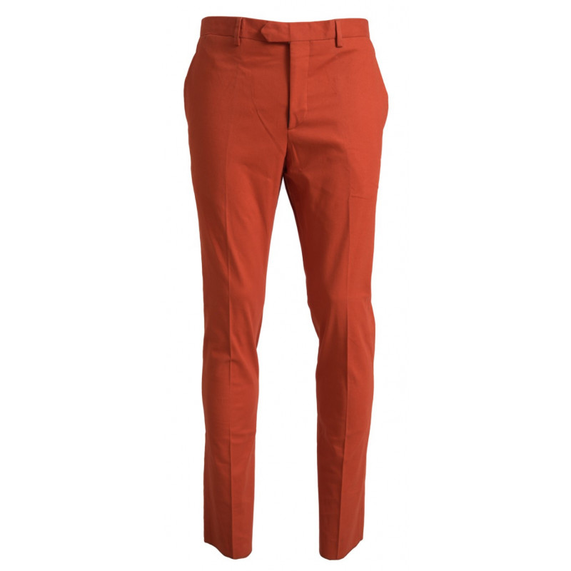 Pantaloni formali da uomo dritti arancioni - IT50 - L