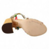 Scarpe di seta con sandali Keira in cristallo multicolor - EU38/US7.5