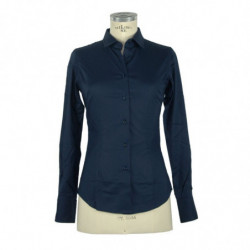 Camicia in cotone blu - XL