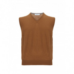 Gilet con scollo a V in...