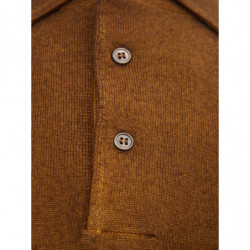 Polo a maniche lunghe in lana marrone - IT50 - M-L