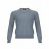 Maglione con scollo a V in cashmere grigio - IT50 - M-L