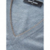 Maglione con scollo a V in cashmere grigio - IT50 - M-L