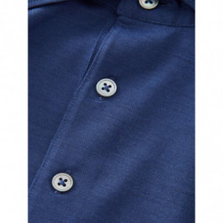 Polo a maniche lunghe in lana blu - IT50 - M-L