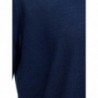 Maglione dolcevita in cashmere e seta blu - IT50 - M-L