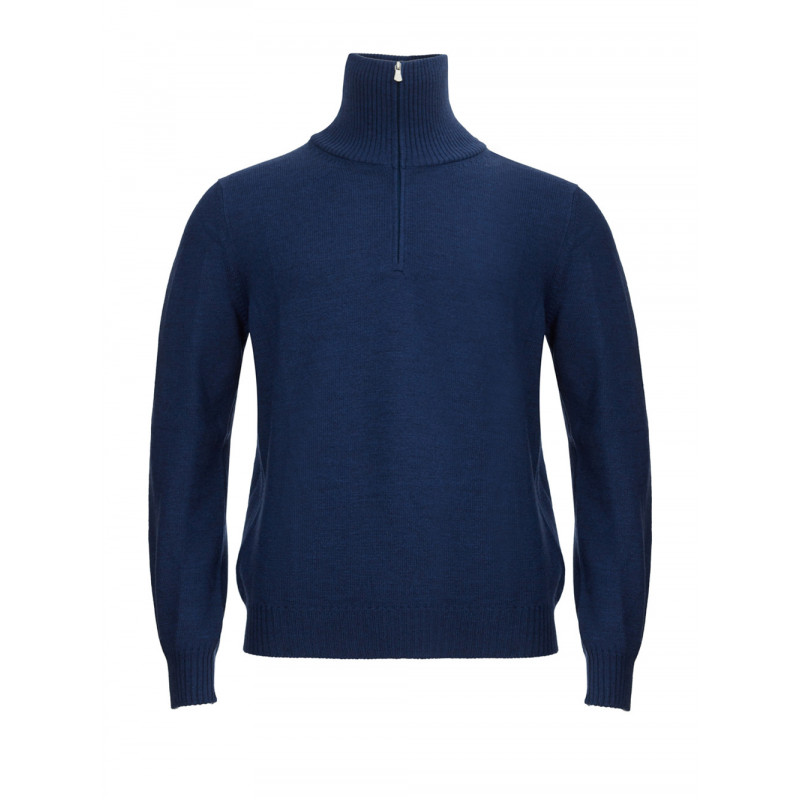 Maglione di lana a collo alto finto blu - IT50 - M-L