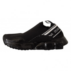 Scarpe da ginnastica basse da donna nere slip on Sorrento - EU35.5/US5