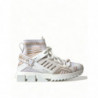 Scarpe da ginnastica bianche con calzini Sorrento beige - EU37/US6.5