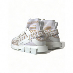 Scarpe da ginnastica bianche con calzini Sorrento beige - EU37/US6.5