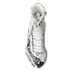 Scarpe da ginnastica Daymaster Graffiti bianche e nere - EU40/US9.5