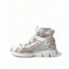 Scarpe da ginnastica bianche con calzini Sorrento beige - EU38.5/US8