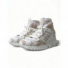 Scarpe da ginnastica bianche con calzini Sorrento beige - EU38.5/US8