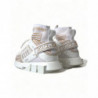 Scarpe da ginnastica bianche con calzini Sorrento beige - EU38.5/US8
