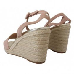 Sandali cinturino alla caviglia pelle scamosciata rosa - EU41/US10.5