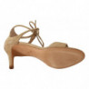 Scarpe décolleté cinturino alla caviglia pelle scamosciata beige -