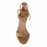 Scarpe décolleté cinturino alla caviglia pelle scamosciata beige -