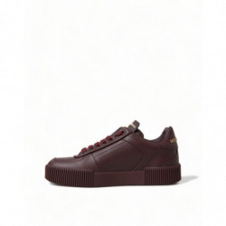 Scarpe Sneakers DNA Milano in Vitello Bordeaux - EU37/US6.5